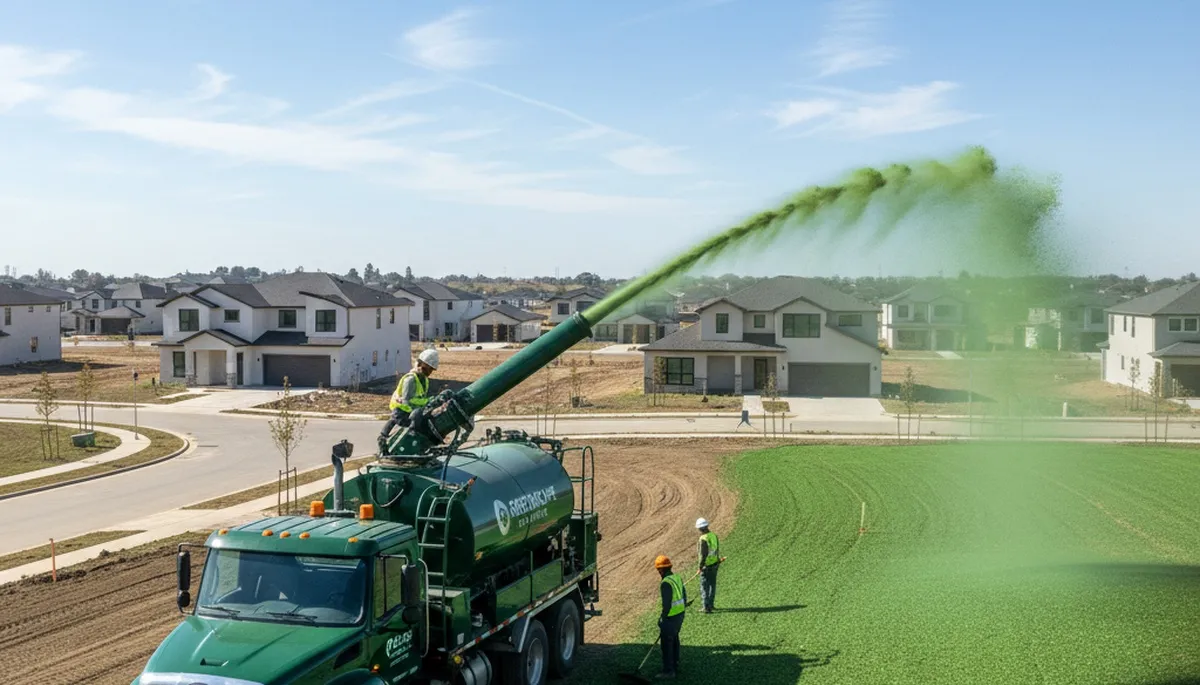 Hydroseeding lawn installation by Chop Chop Landscaping in Lancaster, PA