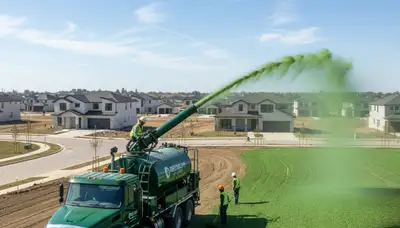 Hydroseeding lawn installation by Chop Chop Landscaping in Lancaster, PA