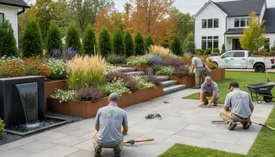 Lancaster, PA landscaping team providing professional lawn care and landscape maintenance